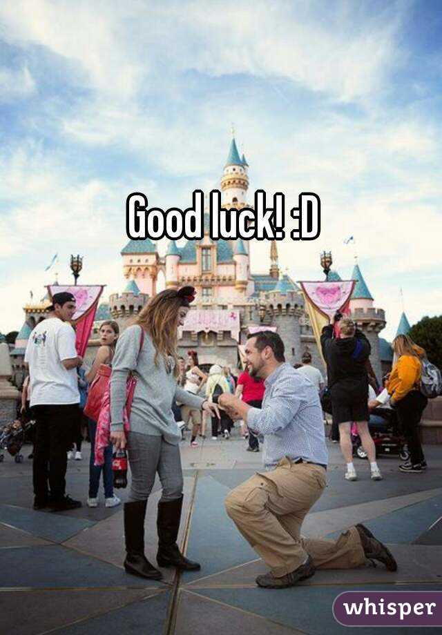 Good luck! :D