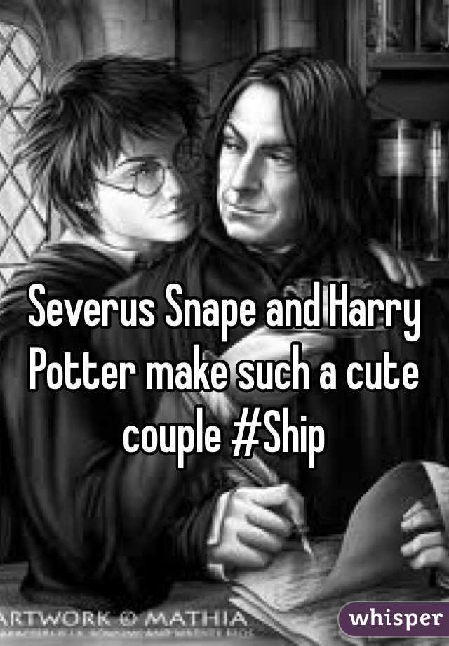 Severus Snape and Harry Potter make such a cute couple #Ship