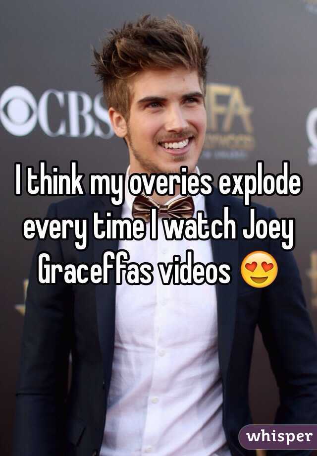 I think my overies explode every time I watch Joey Graceffas videos 😍