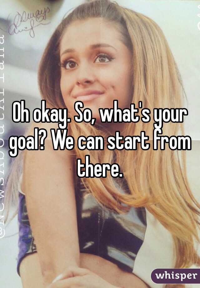 Oh okay. So, what's your goal? We can start from there.