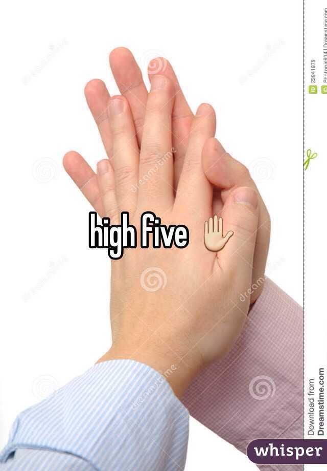 high five ✋