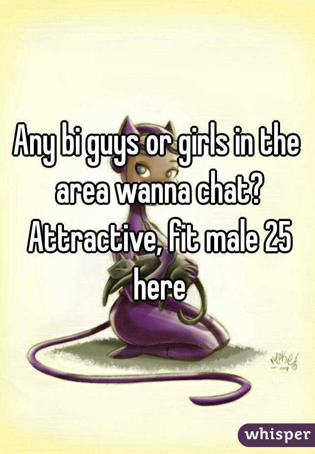 Any bi guys or girls in the area wanna chat? Attractive, fit male 25 here