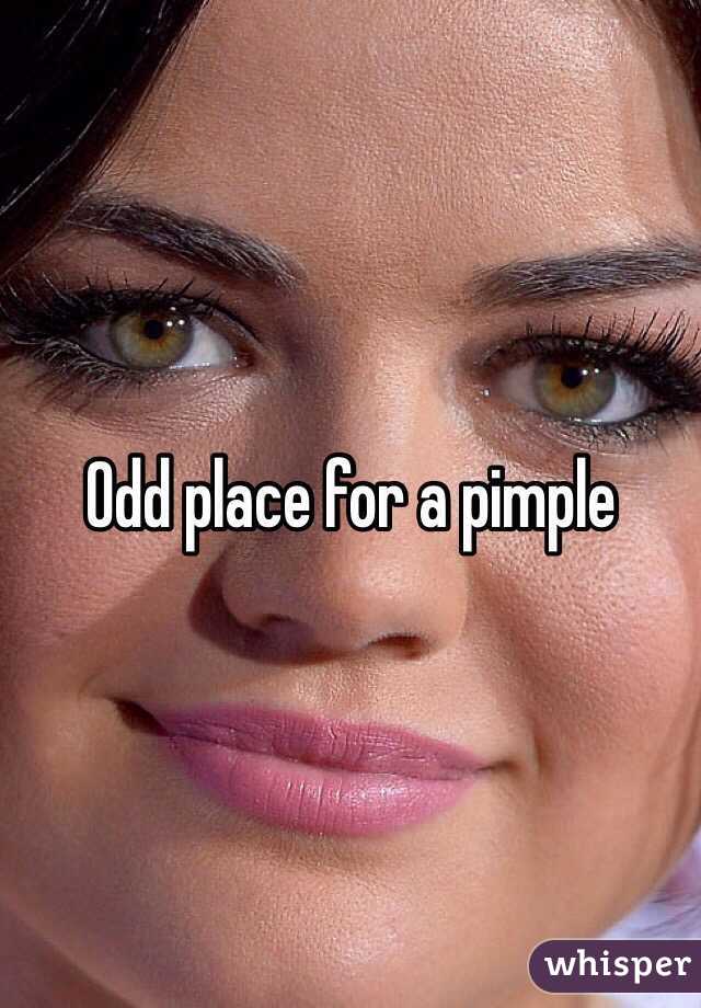 Odd place for a pimple