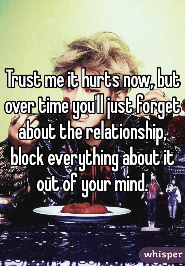 Trust me it hurts now, but over time you'll just forget about the relationship, block everything about it out of your mind. 
