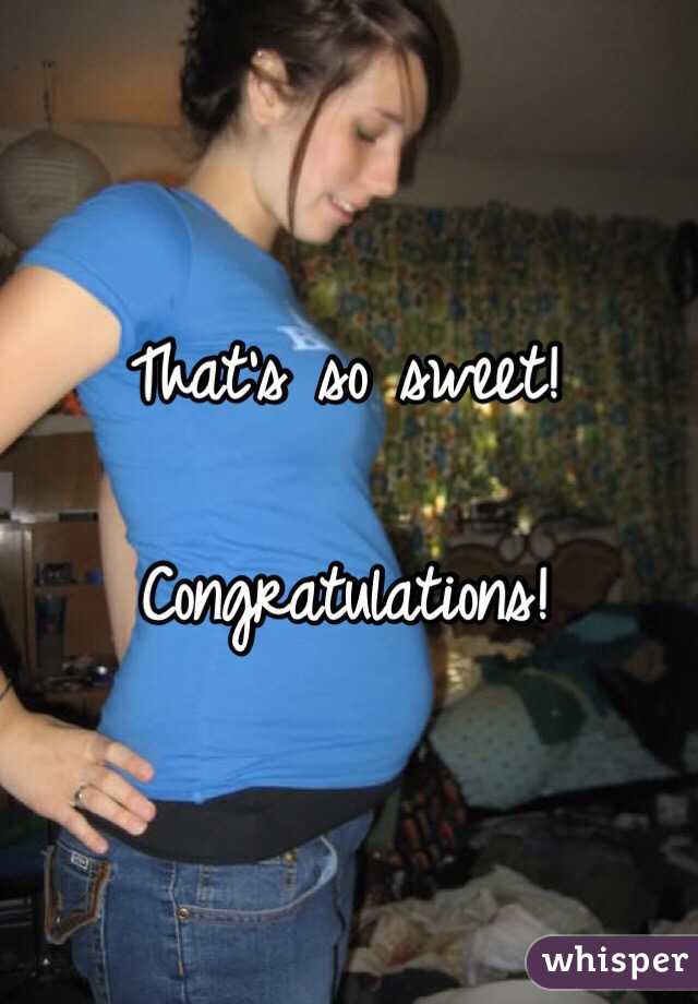 That's so sweet! 

Congratulations! 