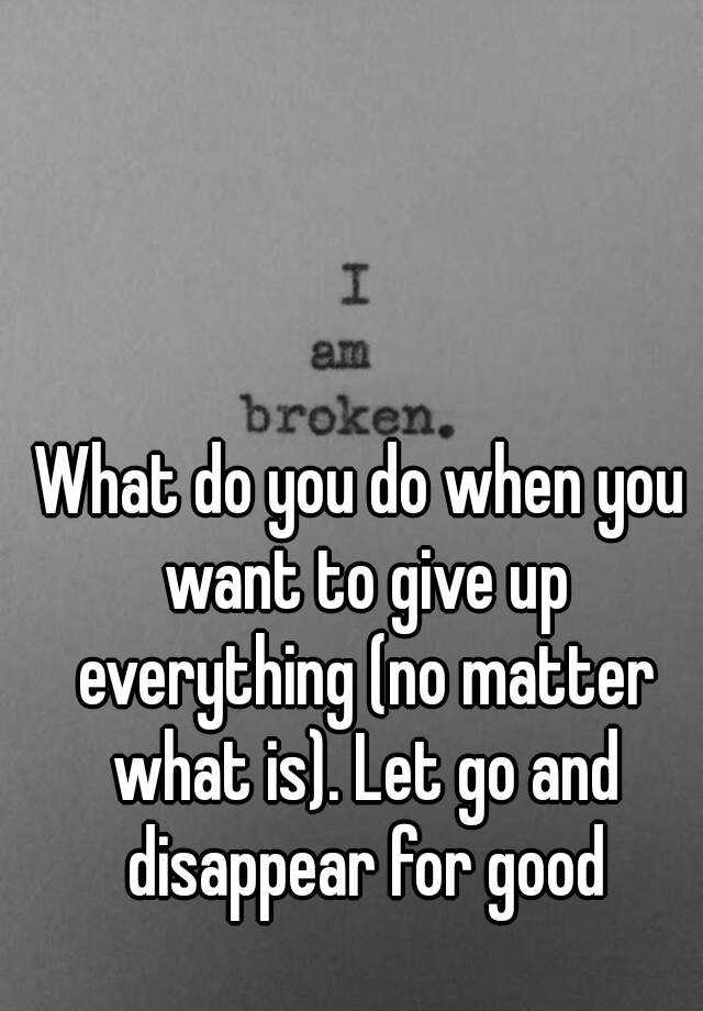 what-do-you-do-when-you-want-to-give-up-everything-no-matter-what-is