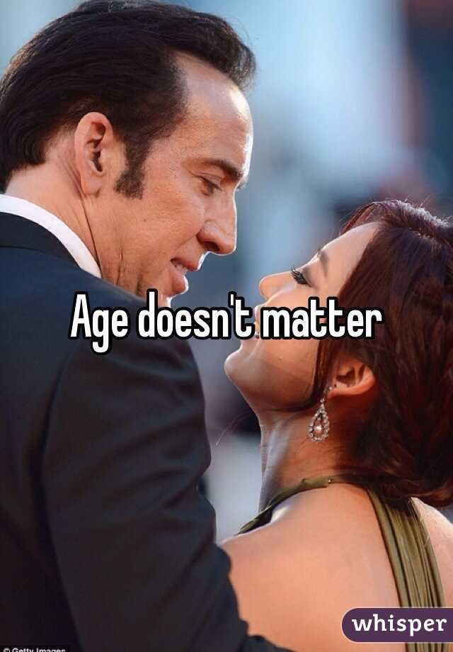 Age doesn't matter