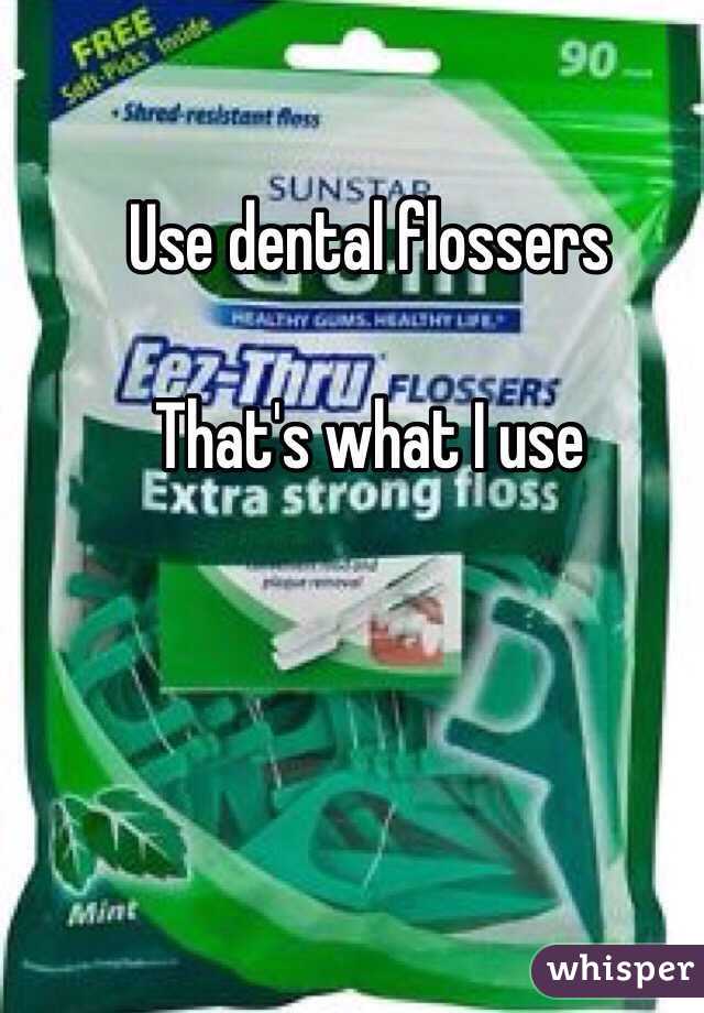 Use dental flossers 

That's what I use 