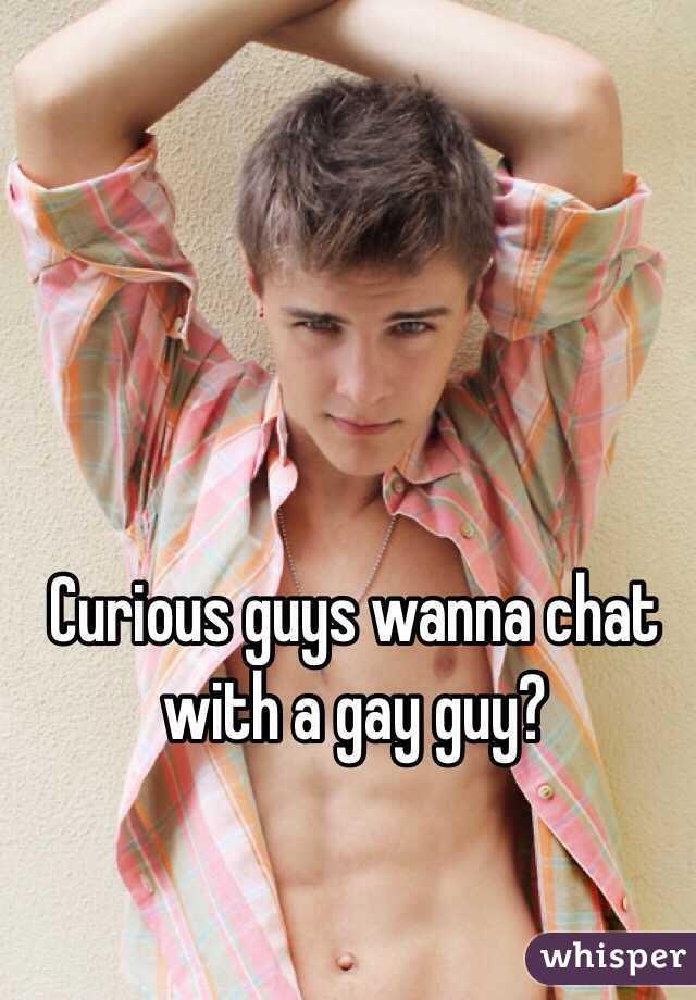 Curious guys wanna chat with a gay guy?