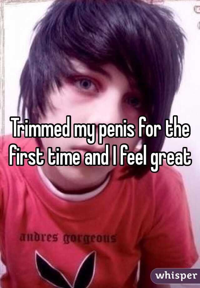 Trimmed my penis for the first time and I feel great