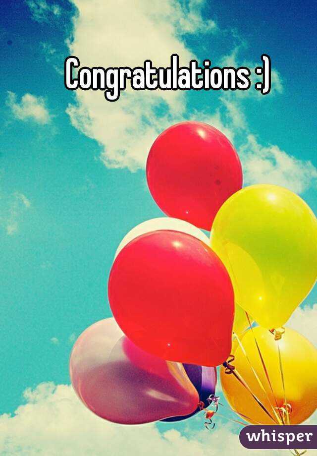 Congratulations :)
