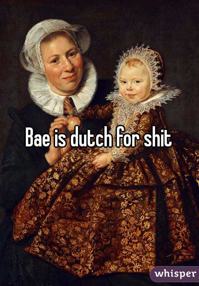 Bae is dutch for shit