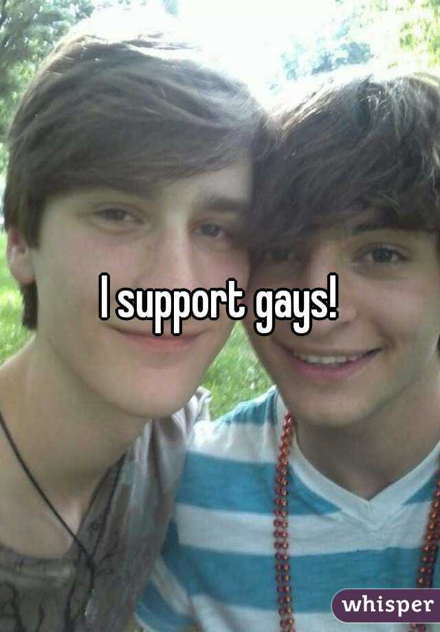 I support gays!