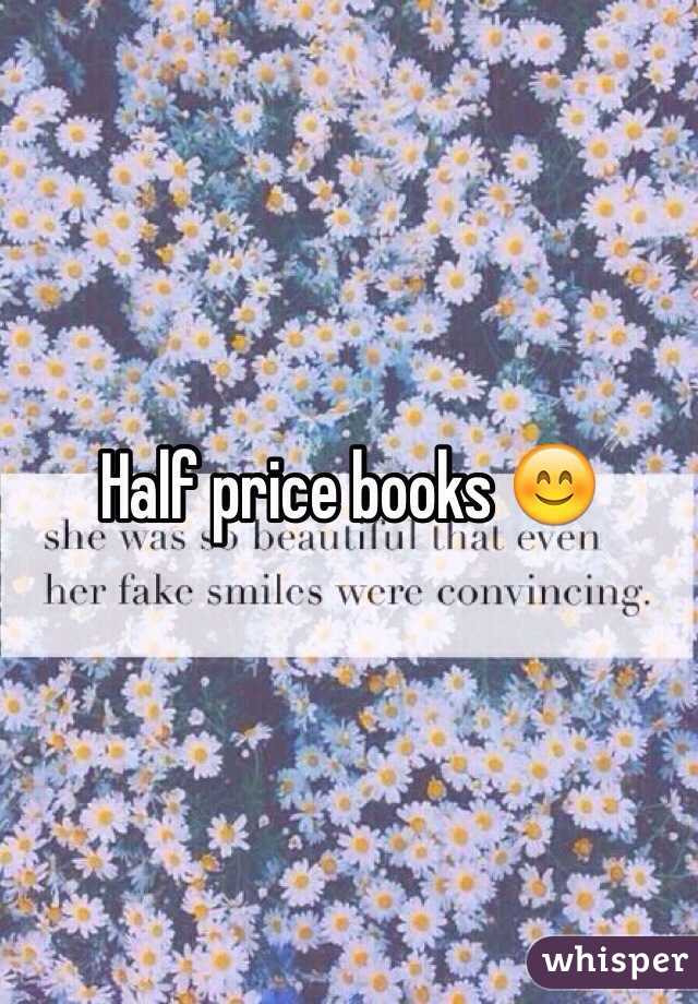 Half price books 😊