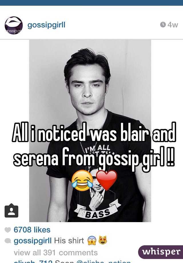 All i noticed was blair and serena from gossip girl !! 😂❤️