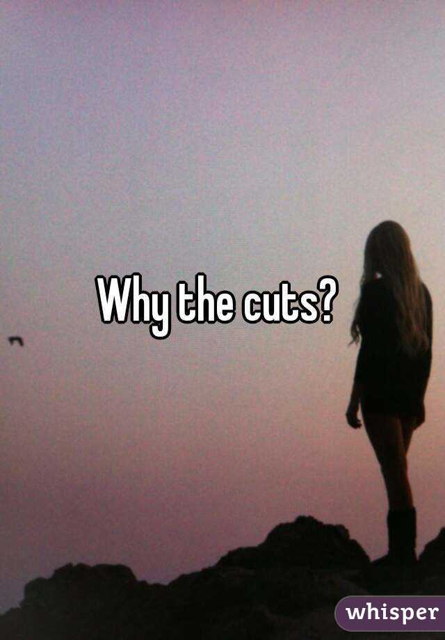 Why the cuts? 
