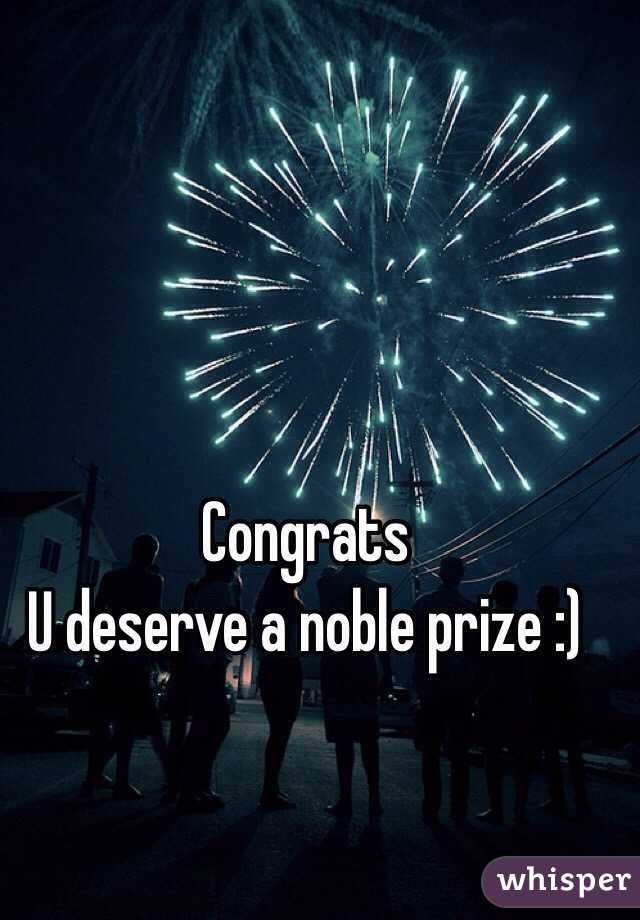 Congrats 
U deserve a noble prize :)