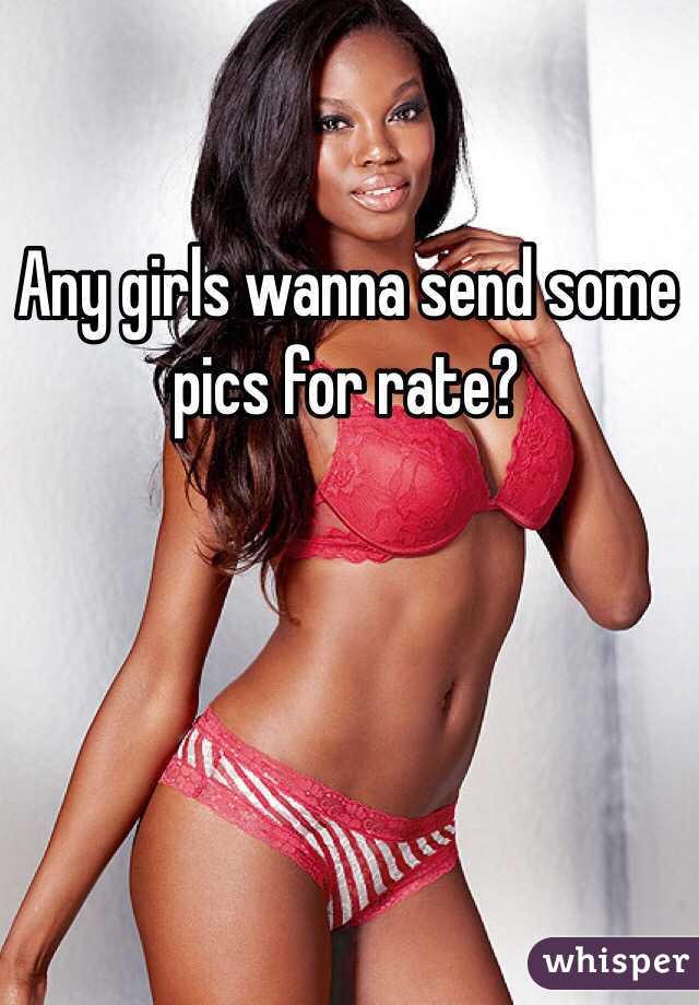 Any girls wanna send some pics for rate?