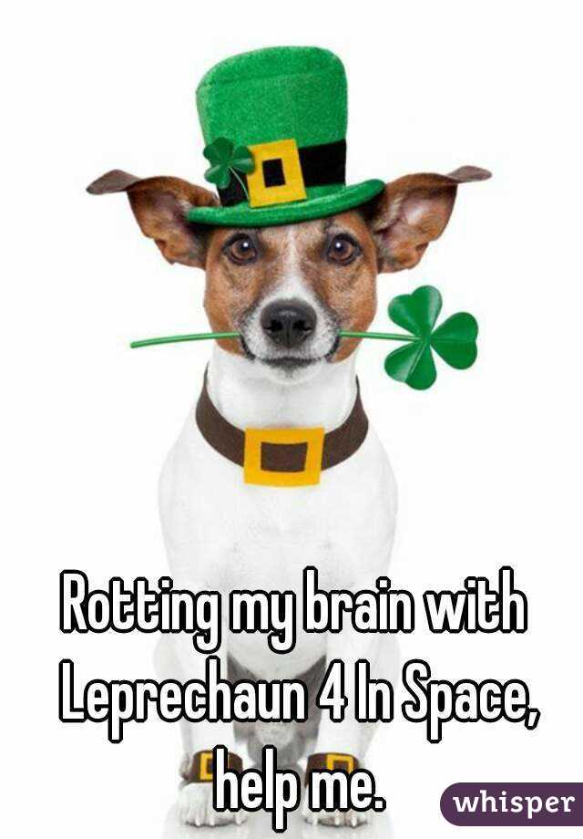 Rotting my brain with Leprechaun 4 In Space, help me.