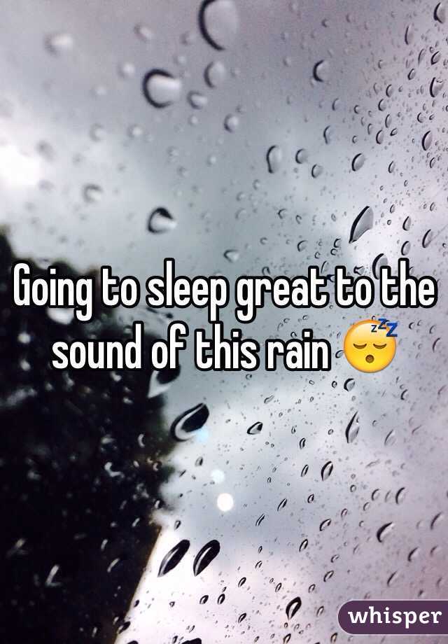 Going to sleep great to the sound of this rain 😴
