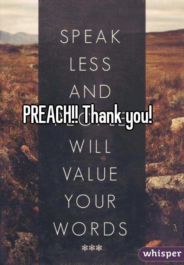 PREACH!! Thank you! 