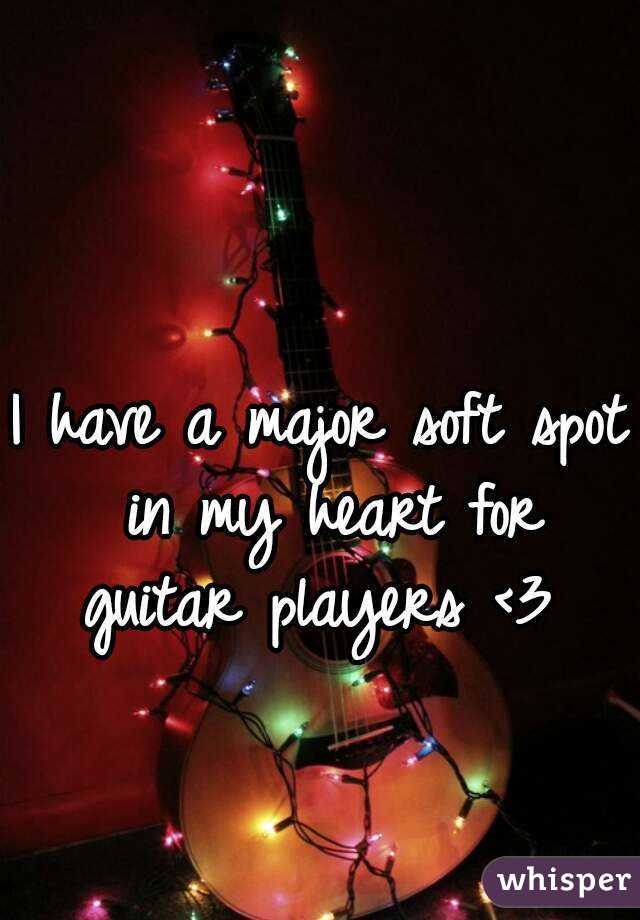 I have a major soft spot in my heart for guitar players <3 

