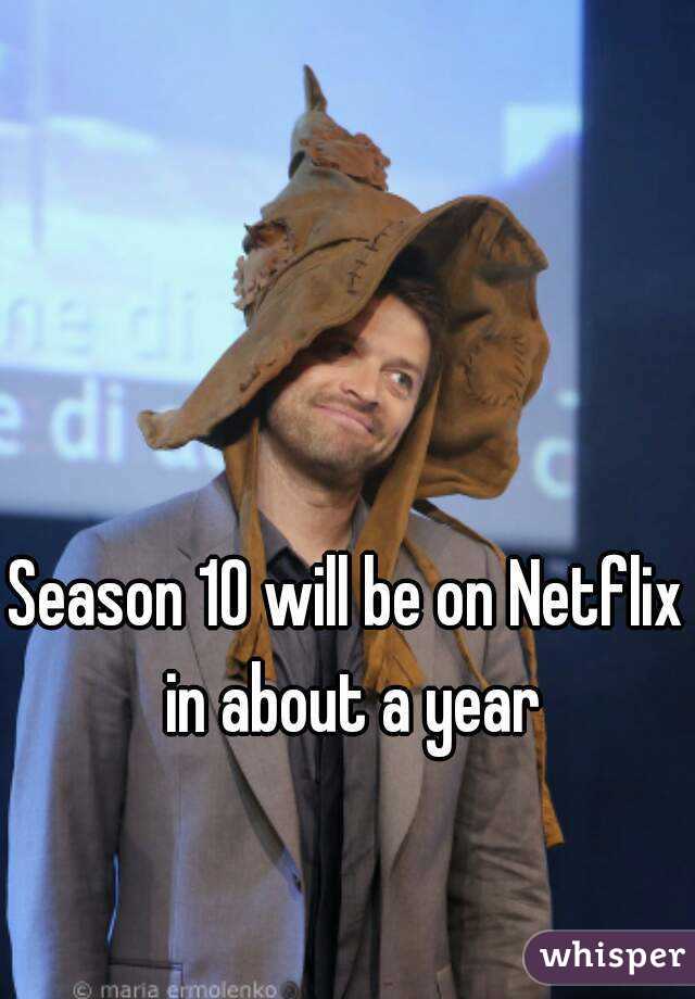 Season 10 will be on Netflix in about a year