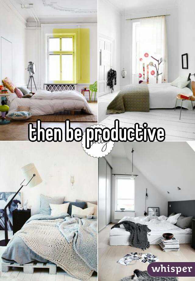 then be productive