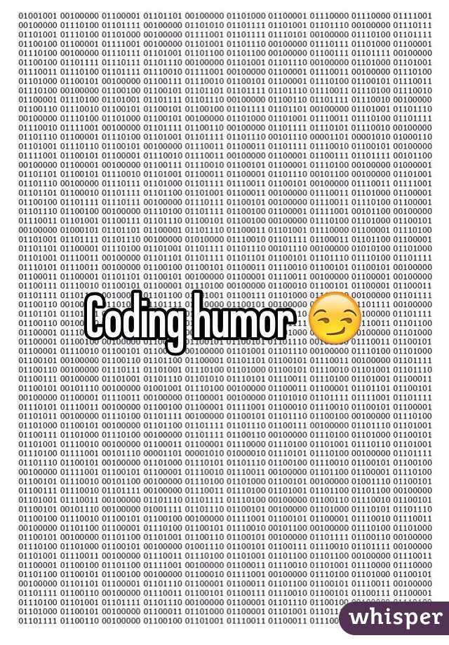 Coding humor 😏