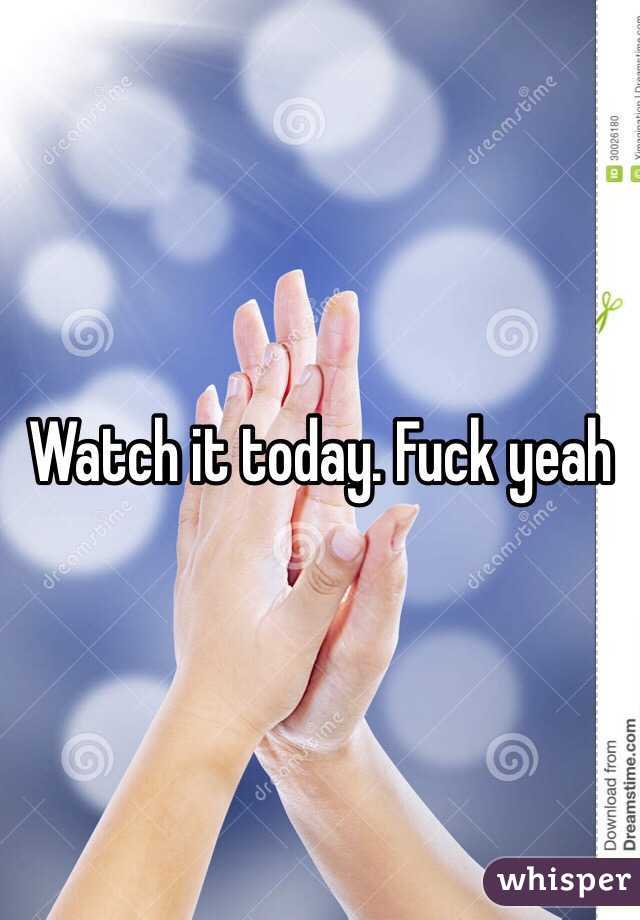 Watch it today. Fuck yeah 
