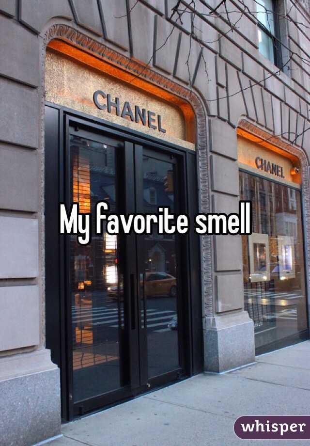 My favorite smell