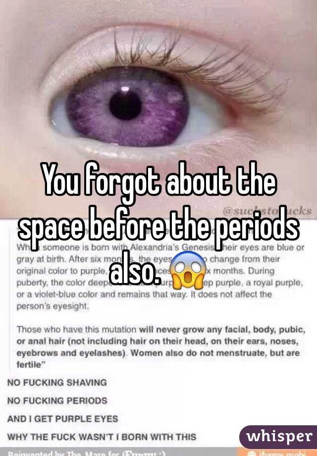 You forgot about the space before the periods also. 😱