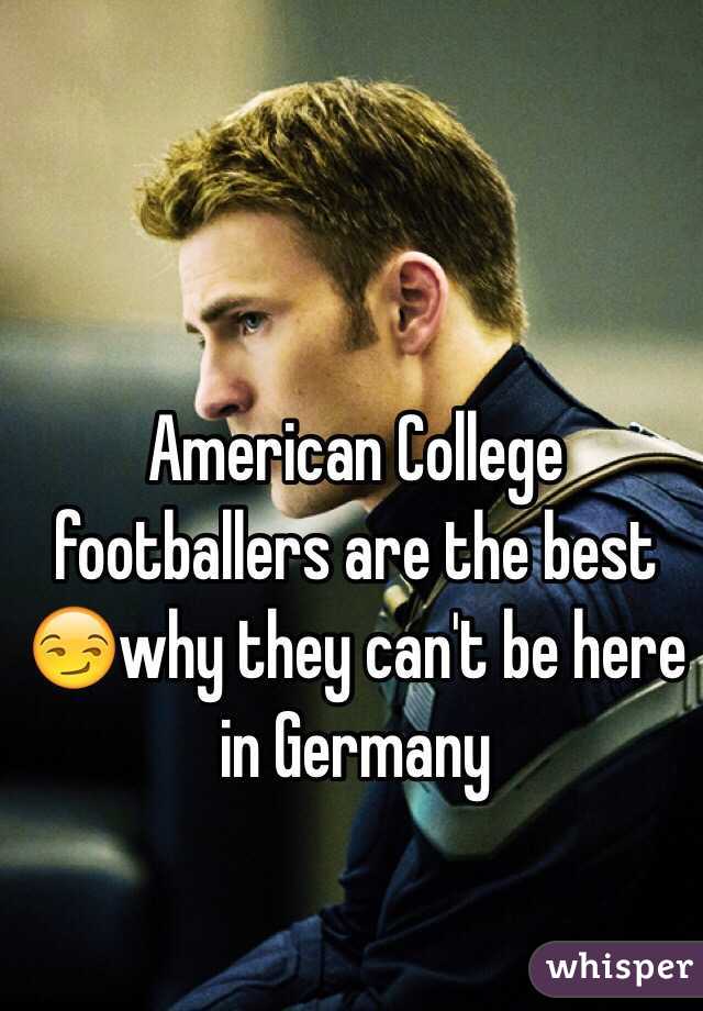 American College footballers are the best 😏why they can't be here in Germany