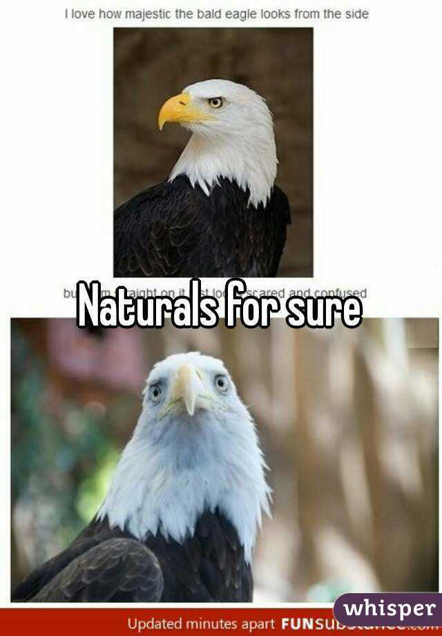 Naturals for sure