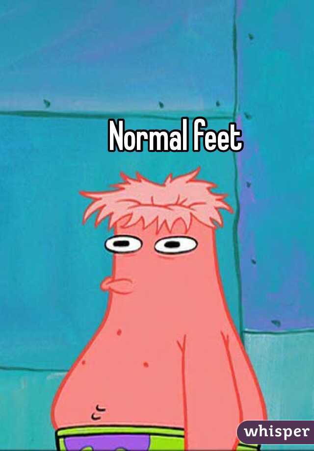Normal feet 