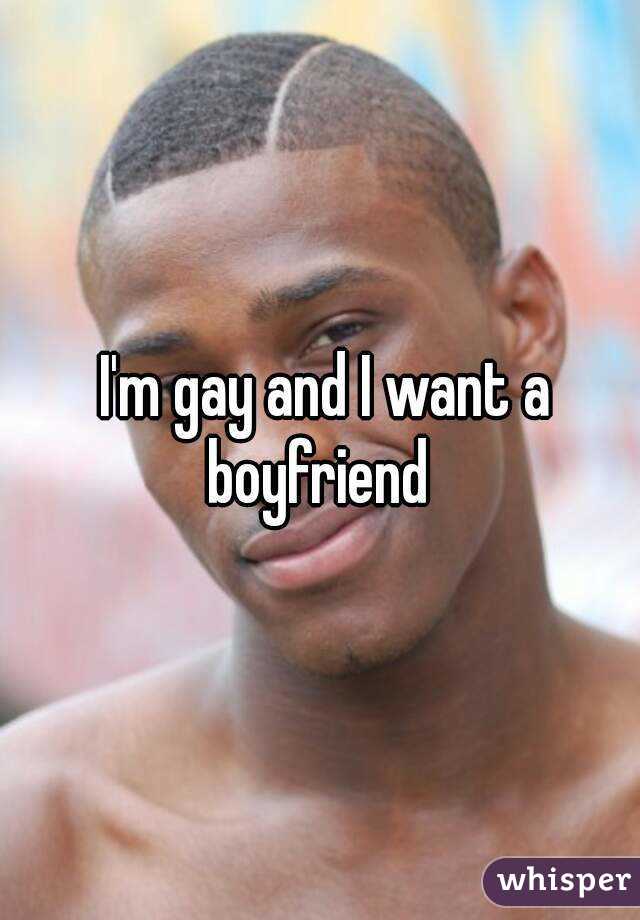  I'm gay and I want a boyfriend 