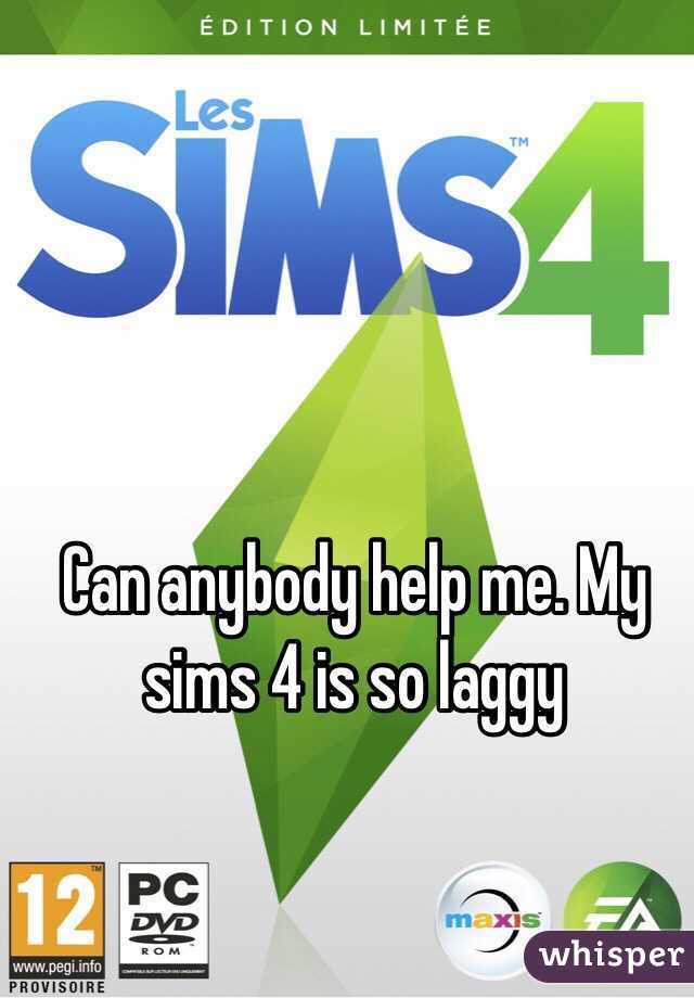 Can anybody help me. My sims 4 is so laggy