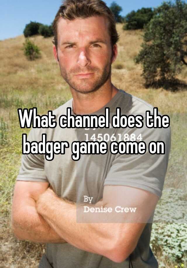 what-channel-does-the-badger-game-come-on