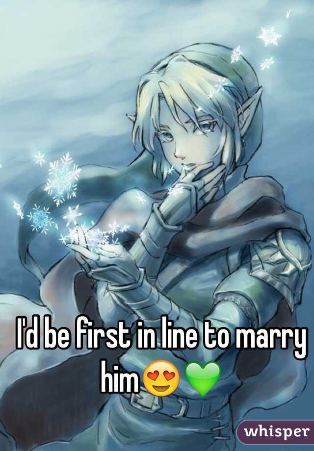 I'd be first in line to marry him😍💚