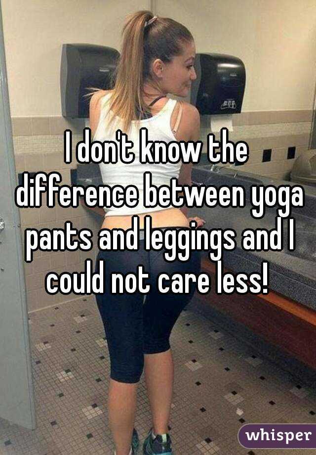 what is the difference between leggings and yoga pants