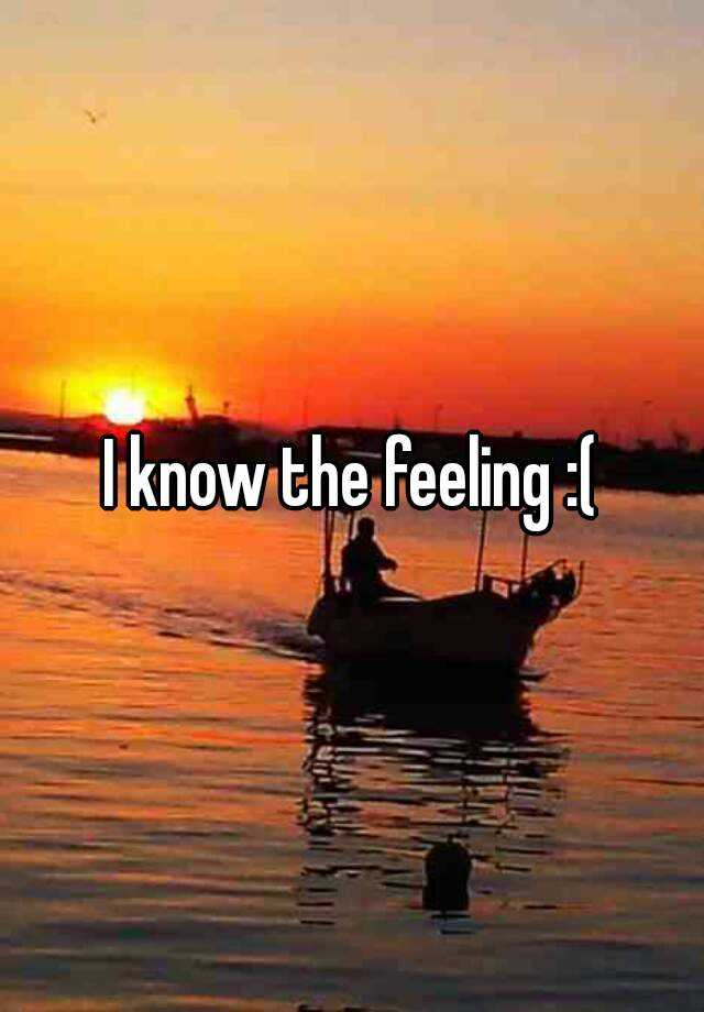 i-know-the-feeling