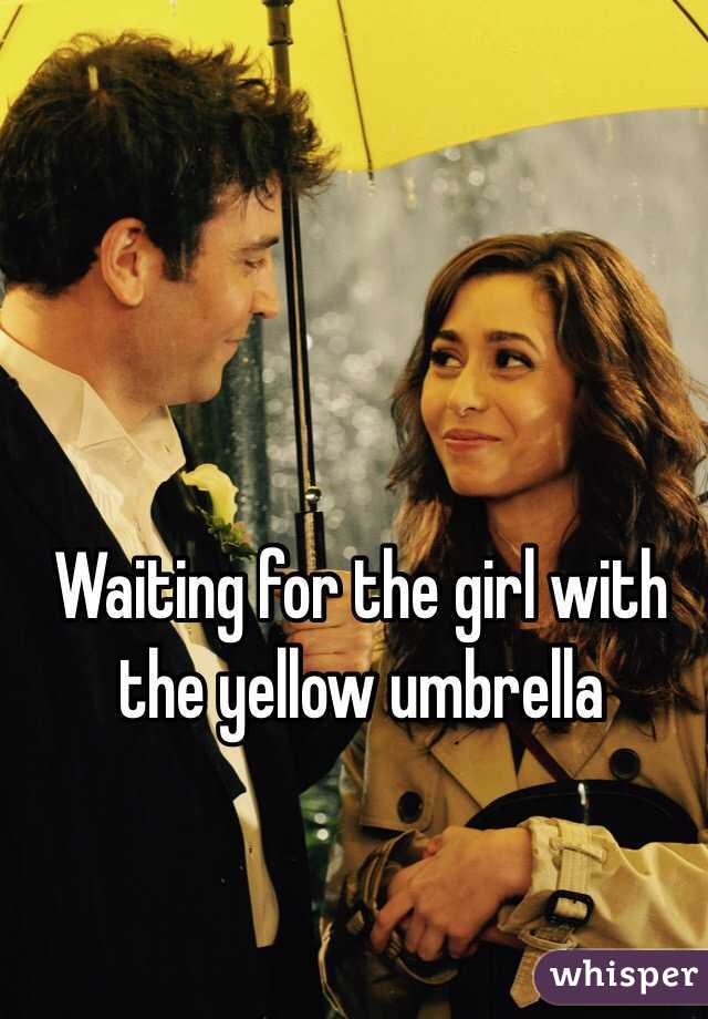 Waiting for the girl with the yellow umbrella 