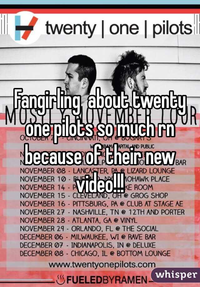 Fangirling  about twenty one pilots so much rn because of their new video!!!