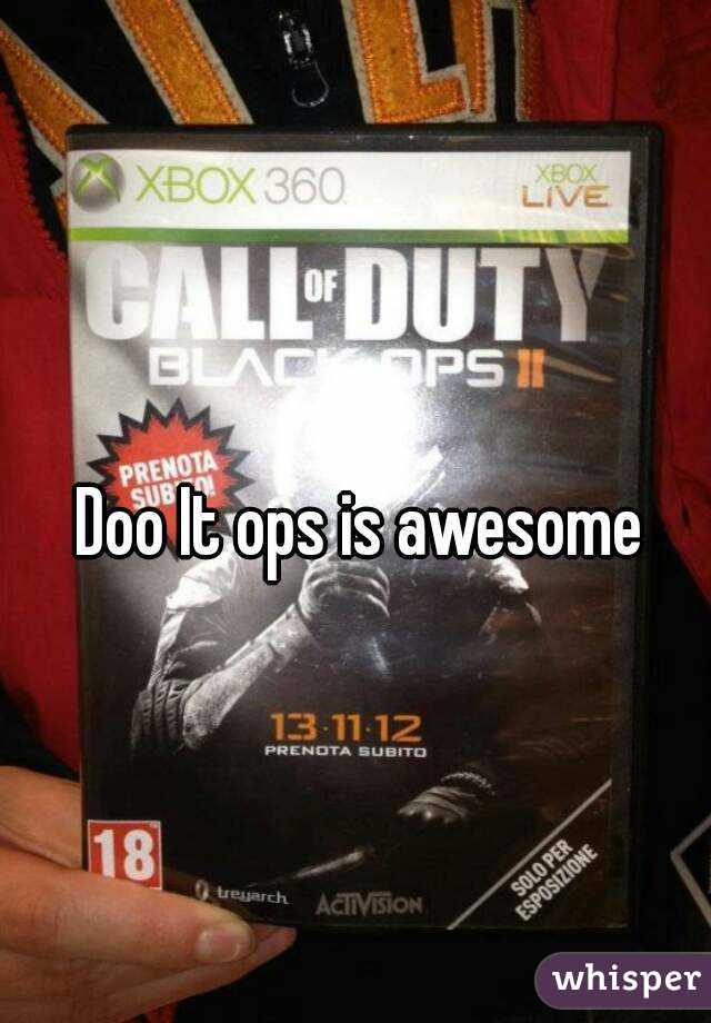 Doo It ops is awesome