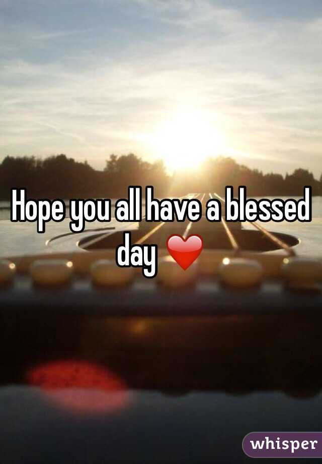 Hope you all have a blessed day ❤️