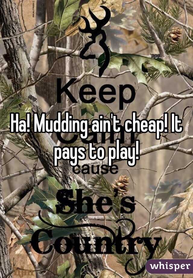 Ha! Mudding ain't cheap! It pays to play!