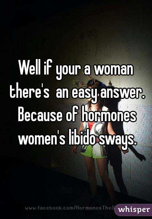 Well if your a woman there's  an easy answer. Because of hormones women's libido sways.