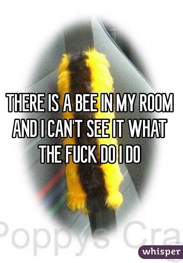 THERE IS A BEE IN MY ROOM AND I CAN'T SEE IT WHAT THE FUCK DO I DO