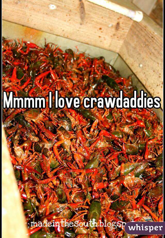 Mmmm I love crawdaddies 