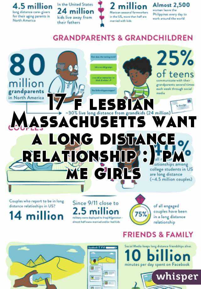 17 f lesbian Massachusetts want a long distance relationship :) pm me girls